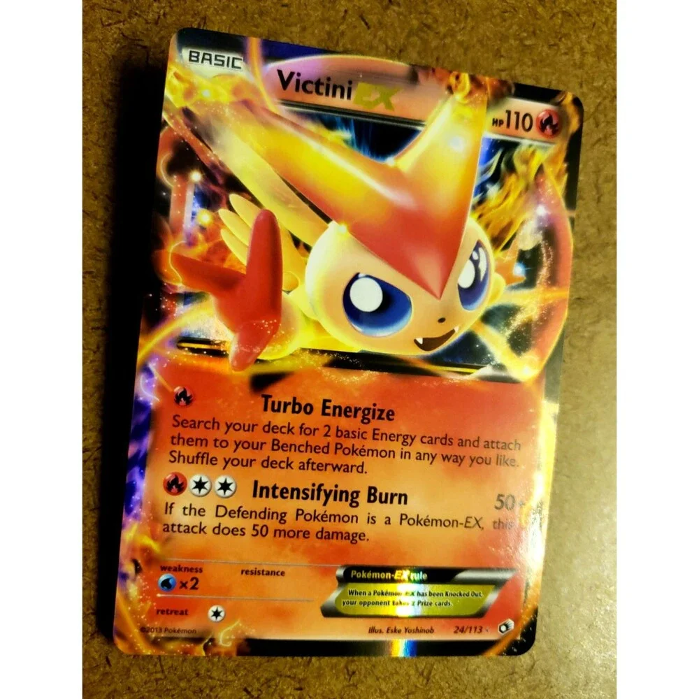 TCG POKEMON VICTINI EX Legendary Treasures FULL ART! Reverse Holo ULTRA RARE!